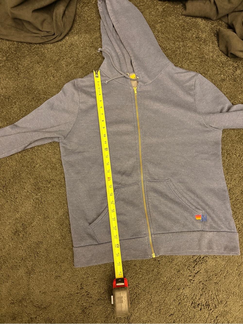 Aviator Nation Navy Hoodie with Yellow⚡️on back - Picture 9 of 10